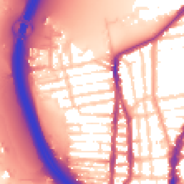 Daytime road noise heatmap for PO2 8PY