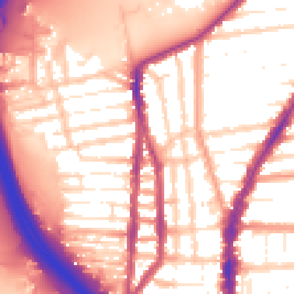 Daytime road noise heatmap for PO2 8SD