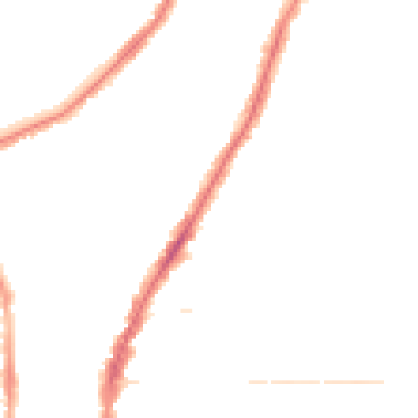 Night-time road noise heatmap for PO2 9JQ