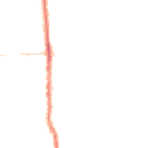 Night-time road noise heatmap for PO3 5AS