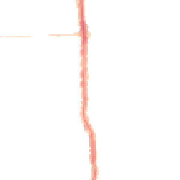 Night-time road noise heatmap for PO3 5BX