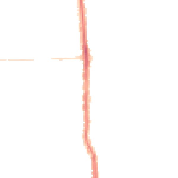 Night-time road noise heatmap for PO3 5BZ