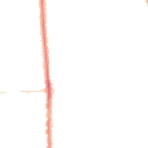 Night-time road noise heatmap for PO3 5DL
