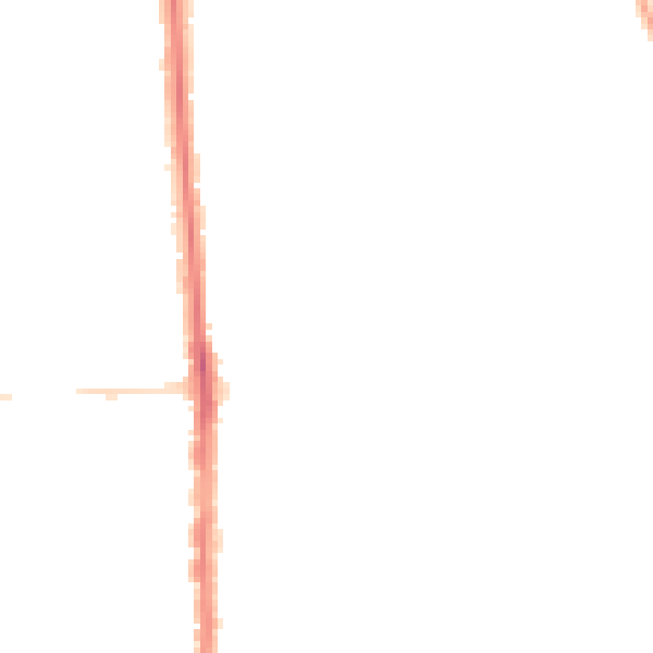 Night-time road noise heatmap for PO3 5DN
