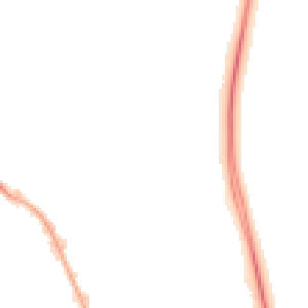 Night-time road noise heatmap for PO3 5TA