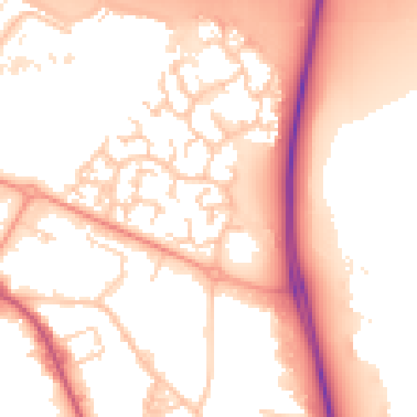 Daytime road noise heatmap for PO3 5TB