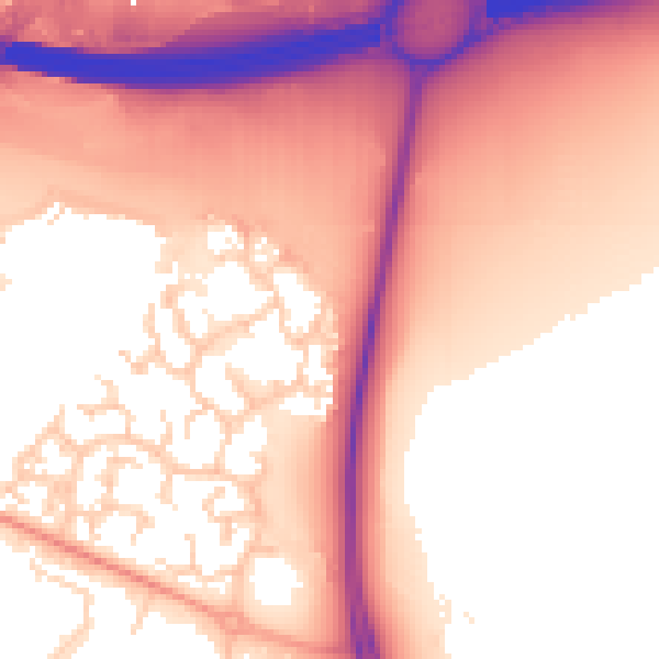 Daytime road noise heatmap for PO3 5UG