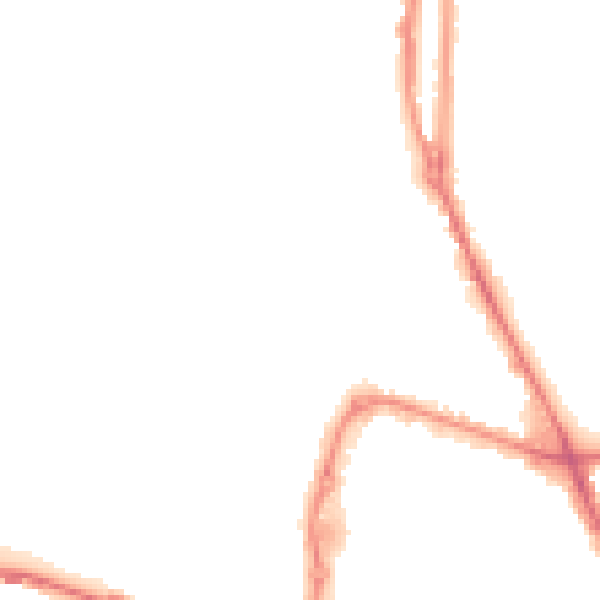 Night-time road noise heatmap for PO3 6GL