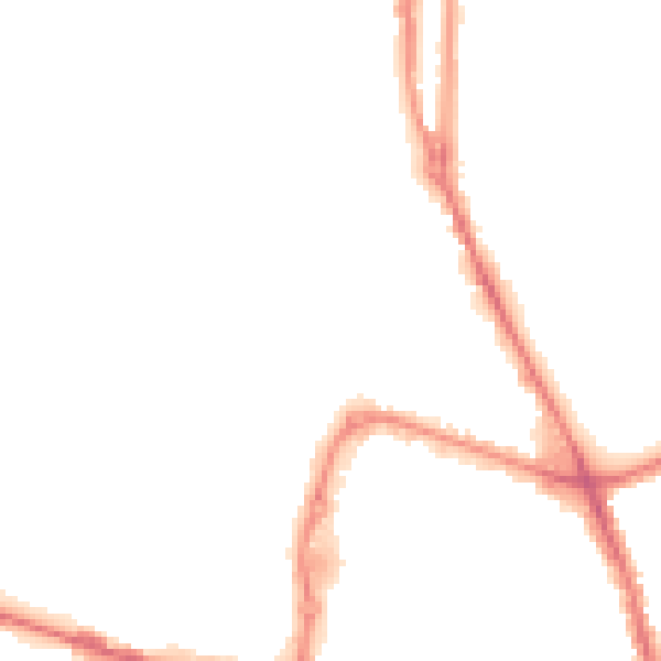 Night-time road noise heatmap for PO3 6GR