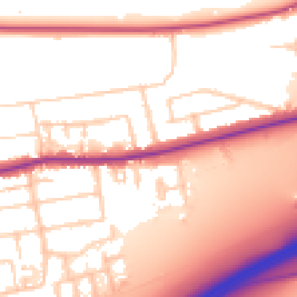 Daytime road noise heatmap for PO6 1AA