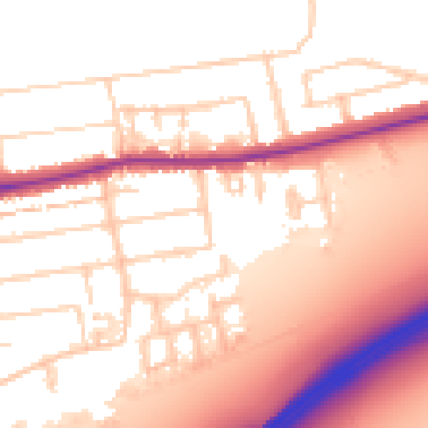 Daytime road noise heatmap for PO6 1AD