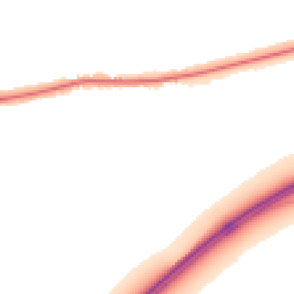 Night-time road noise heatmap for PO6 1AE