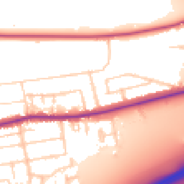 Daytime road noise heatmap for PO6 1AL