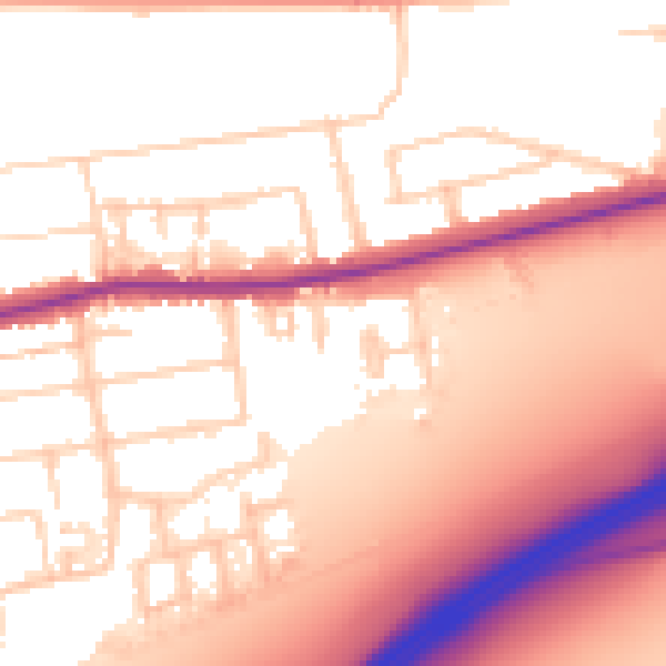 Daytime road noise heatmap for PO6 1AQ