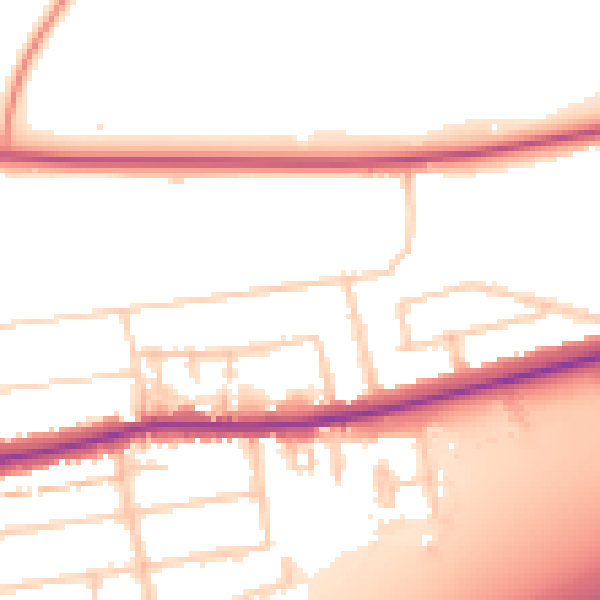 Daytime road noise heatmap for PO6 1AR