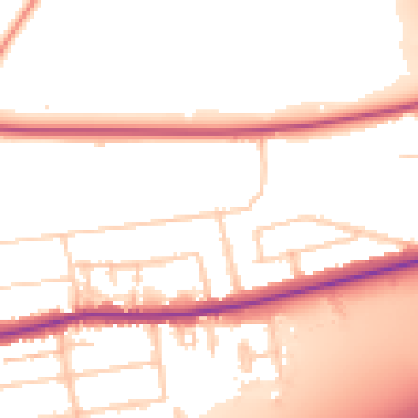Daytime road noise heatmap for PO6 1AW