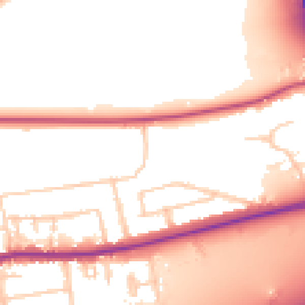 Daytime road noise heatmap for PO6 1BP