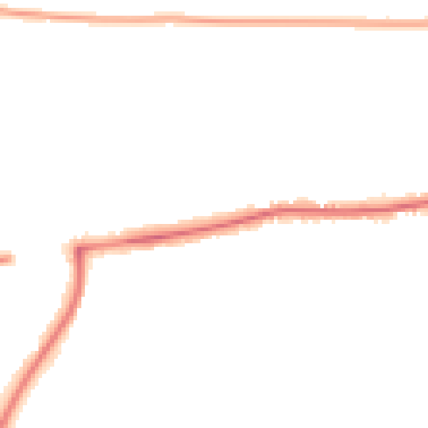 Night-time road noise heatmap for PO6 1DD