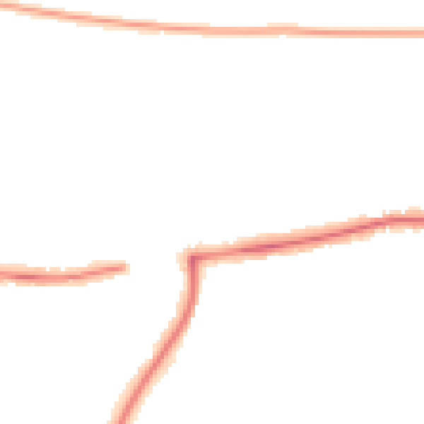 Night-time road noise heatmap for PO6 1DL