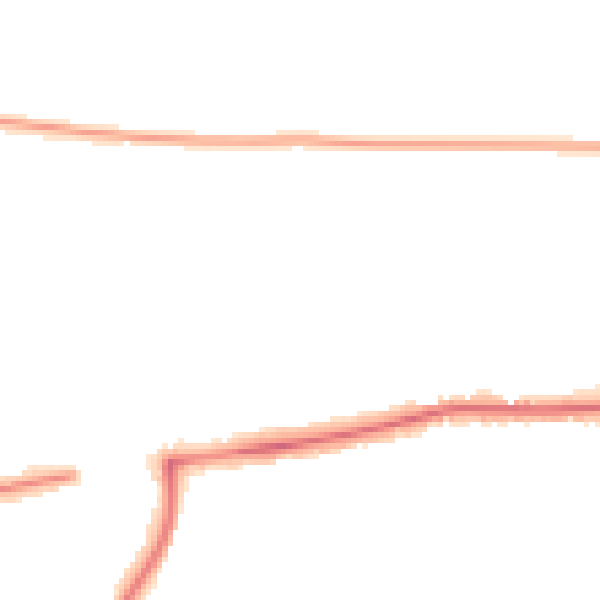 Night-time road noise heatmap for PO6 1DU