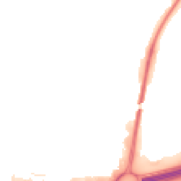 Night-time road noise heatmap for PO6 1DZ