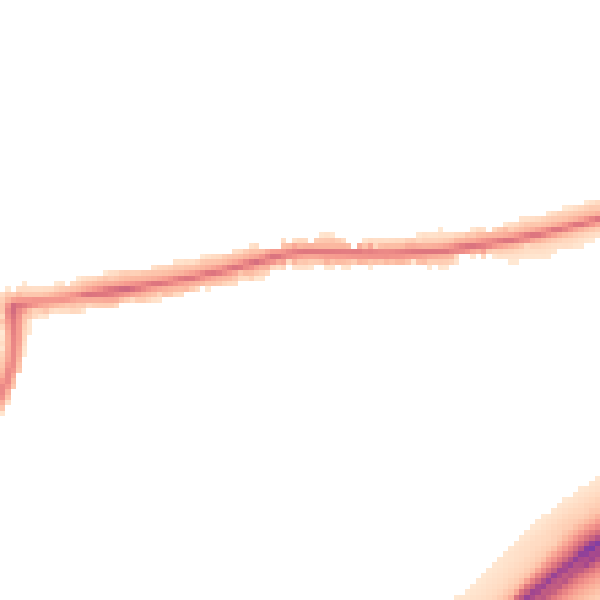 Night-time road noise heatmap for PO6 1JG