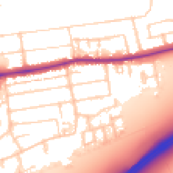 Daytime road noise heatmap for PO6 1JP