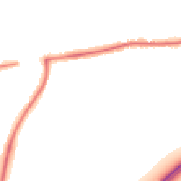 Night-time road noise heatmap for PO6 1JR