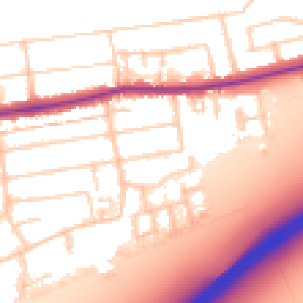 Daytime road noise heatmap for PO6 1JT
