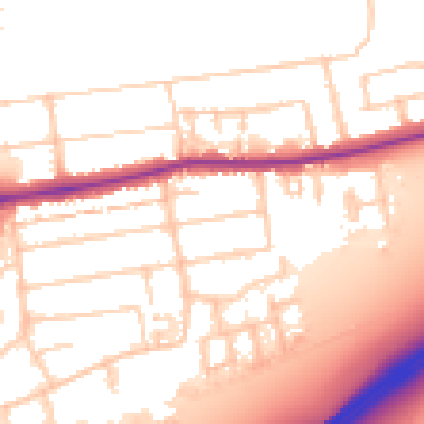 Daytime road noise heatmap for PO6 1JW