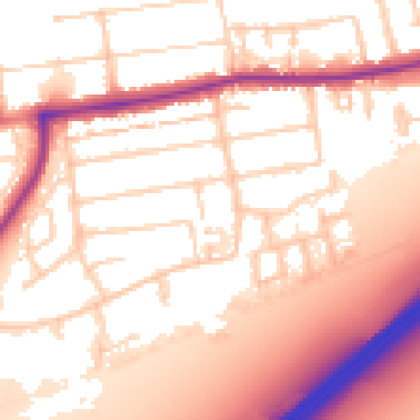 Daytime road noise heatmap for PO6 1JY