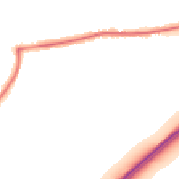 Night-time road noise heatmap for PO6 1JY