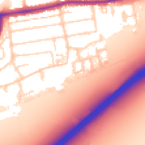 Daytime road noise heatmap for PO6 1LD