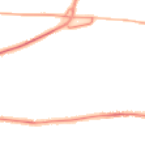 Night-time road noise heatmap for PO6 2AN