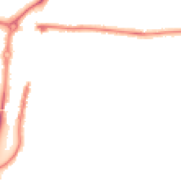 Night-time road noise heatmap for PO6 2PN
