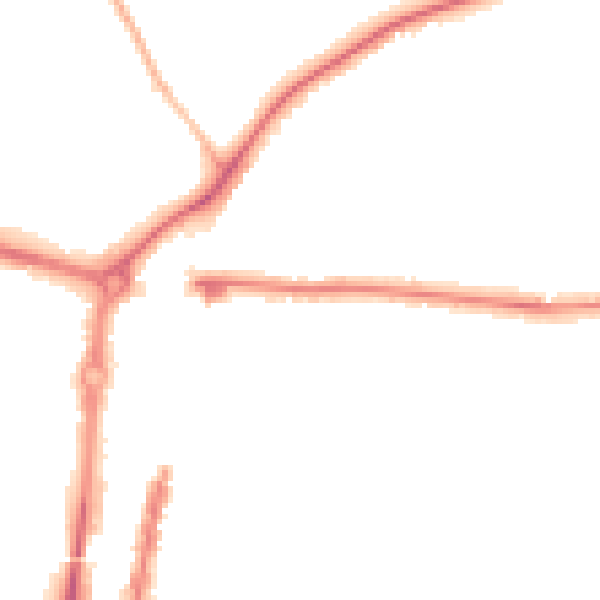 Night-time road noise heatmap for PO6 2QA