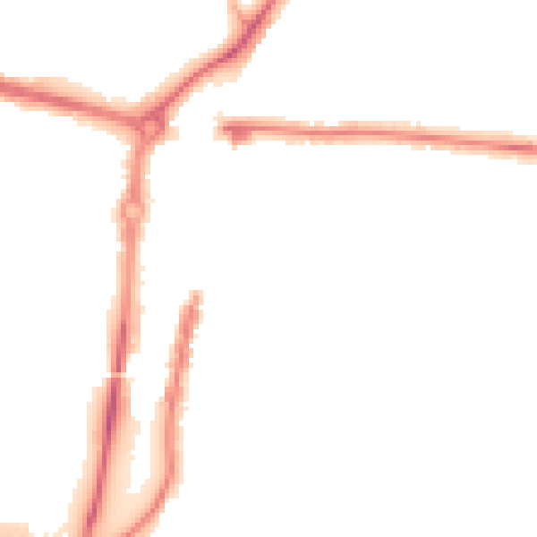 Night-time road noise heatmap for PO6 2QG