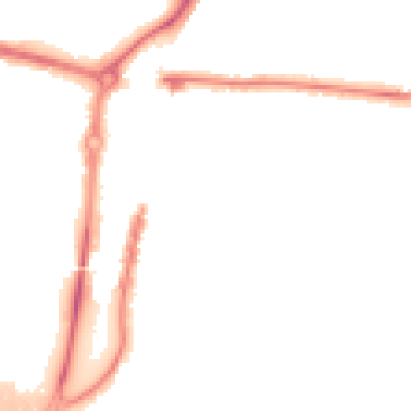 Night-time road noise heatmap for PO6 2QL