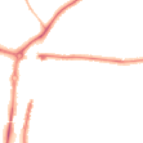 Night-time road noise heatmap for PO6 2QS