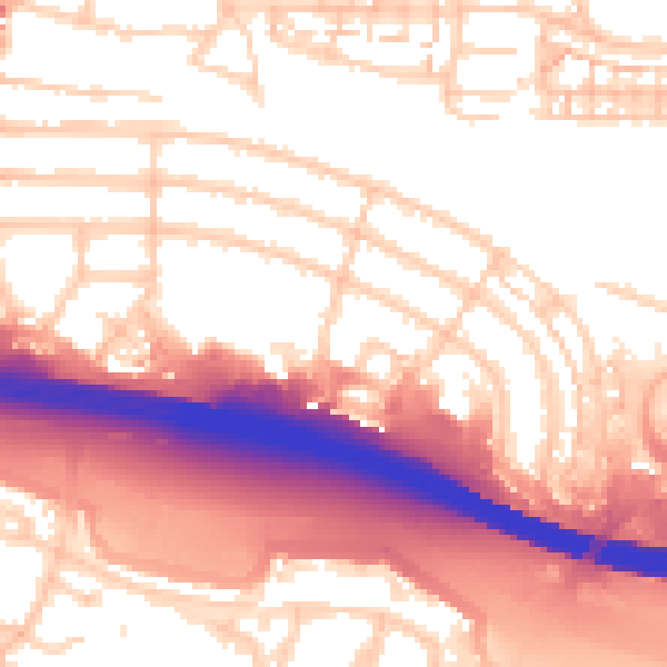 Daytime road noise heatmap for PO6 2RZ