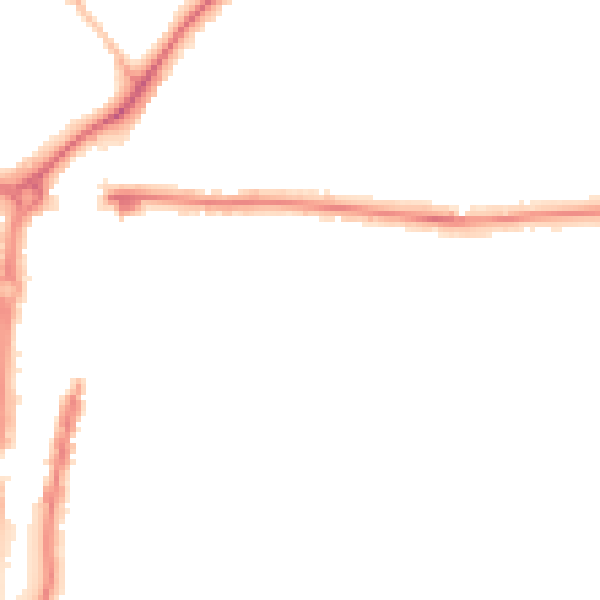 Night-time road noise heatmap for PO6 2SB