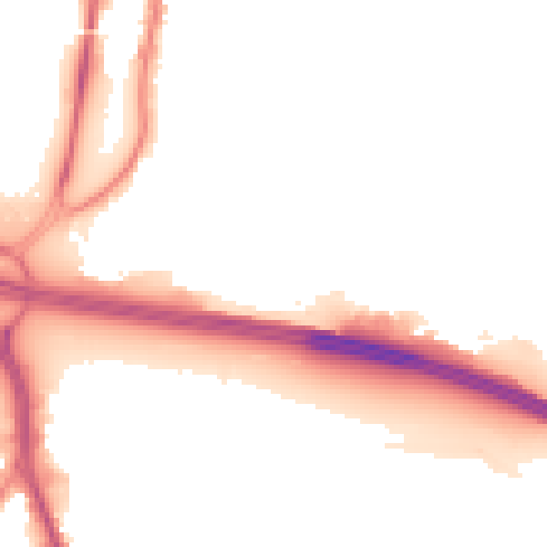 Night-time road noise heatmap for PO6 2SU