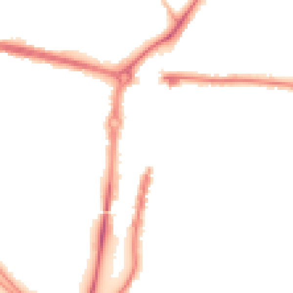Night-time road noise heatmap for PO6 3AG