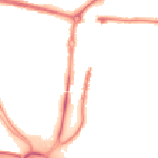 Night-time road noise heatmap for PO6 3FF