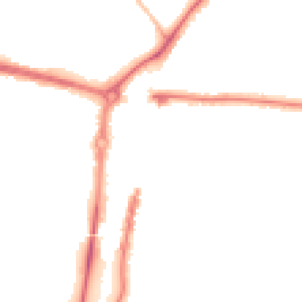 Night-time road noise heatmap for PO6 3FS