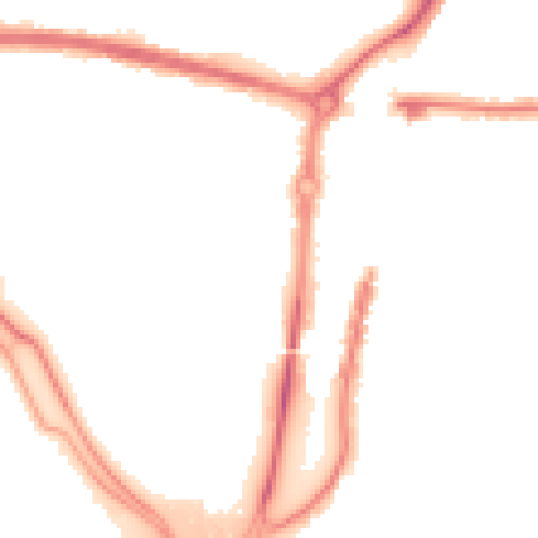 Night-time road noise heatmap for PO6 3HH