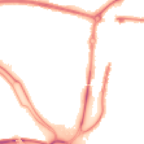 Night-time road noise heatmap for PO6 3HW