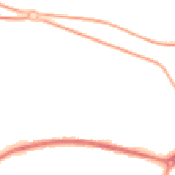 Night-time road noise heatmap for PO6 3LF