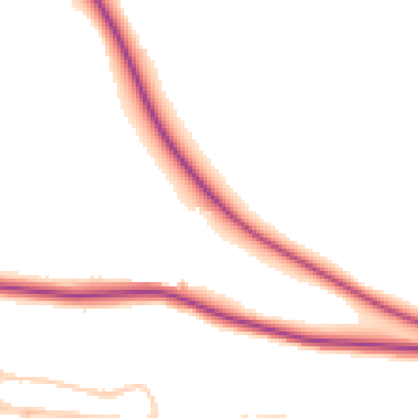 Daytime road noise heatmap for PO6 3LX