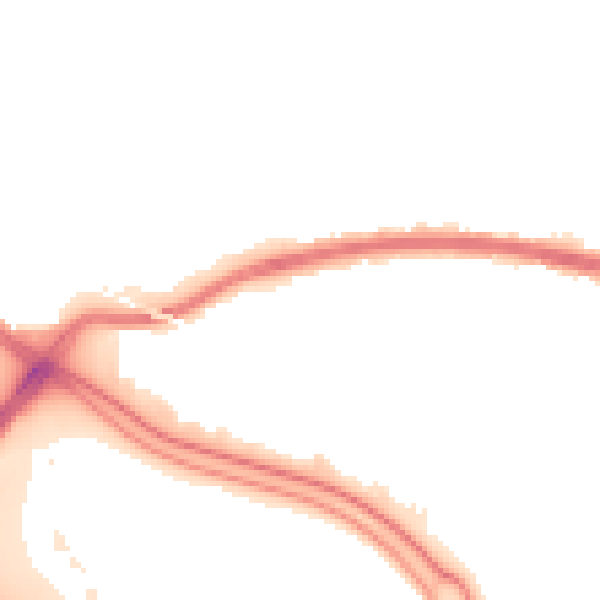 Night-time road noise heatmap for PO6 3NX